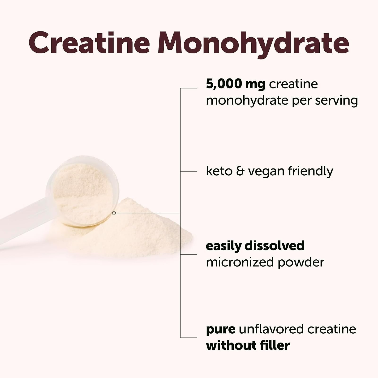 Micro Ingredients Creatine Monohydrate Powder 500g Unflavored Vegan