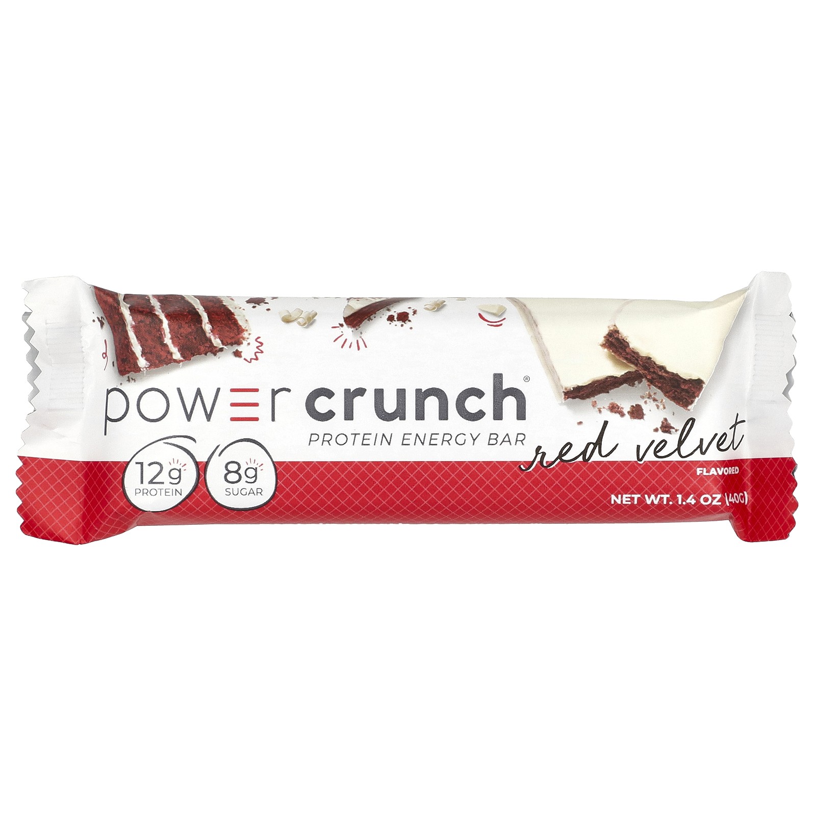 Power Crunch Protein Energy Bar, Red Velvet, 12 Bars, 1.4 oz (40 g) Each