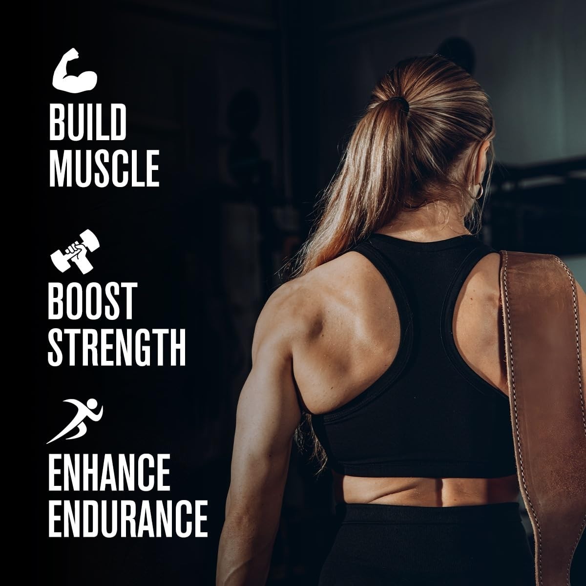 Creatine Monohydrate 5000mg + Taurine 2000mg – Muscle Strength & Hydration, 60 S