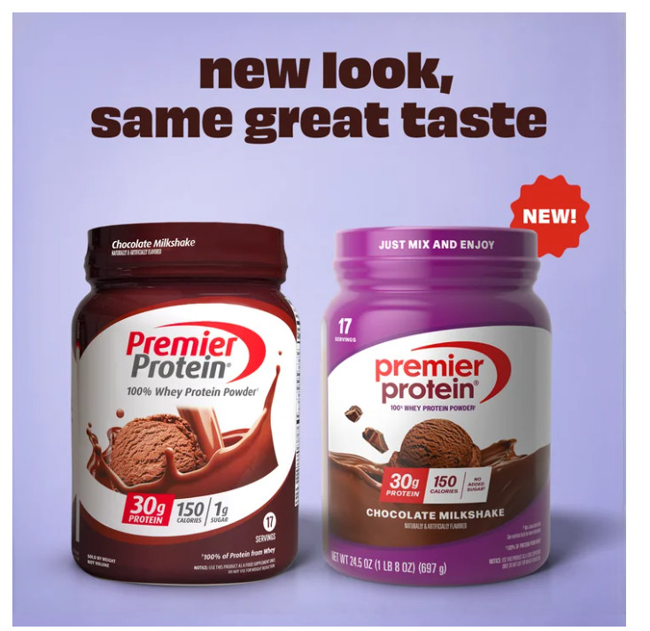 Premier Protein Whey Powder Chocolate Milkshake 1.5lb 30g Protein