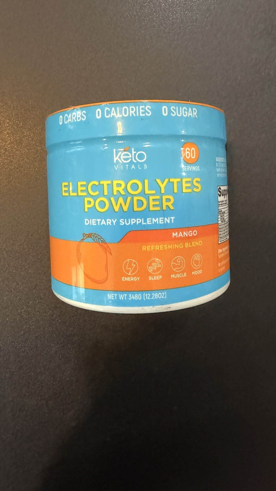 Keto Vitals Electrolyte Powder Mango Energy Drink