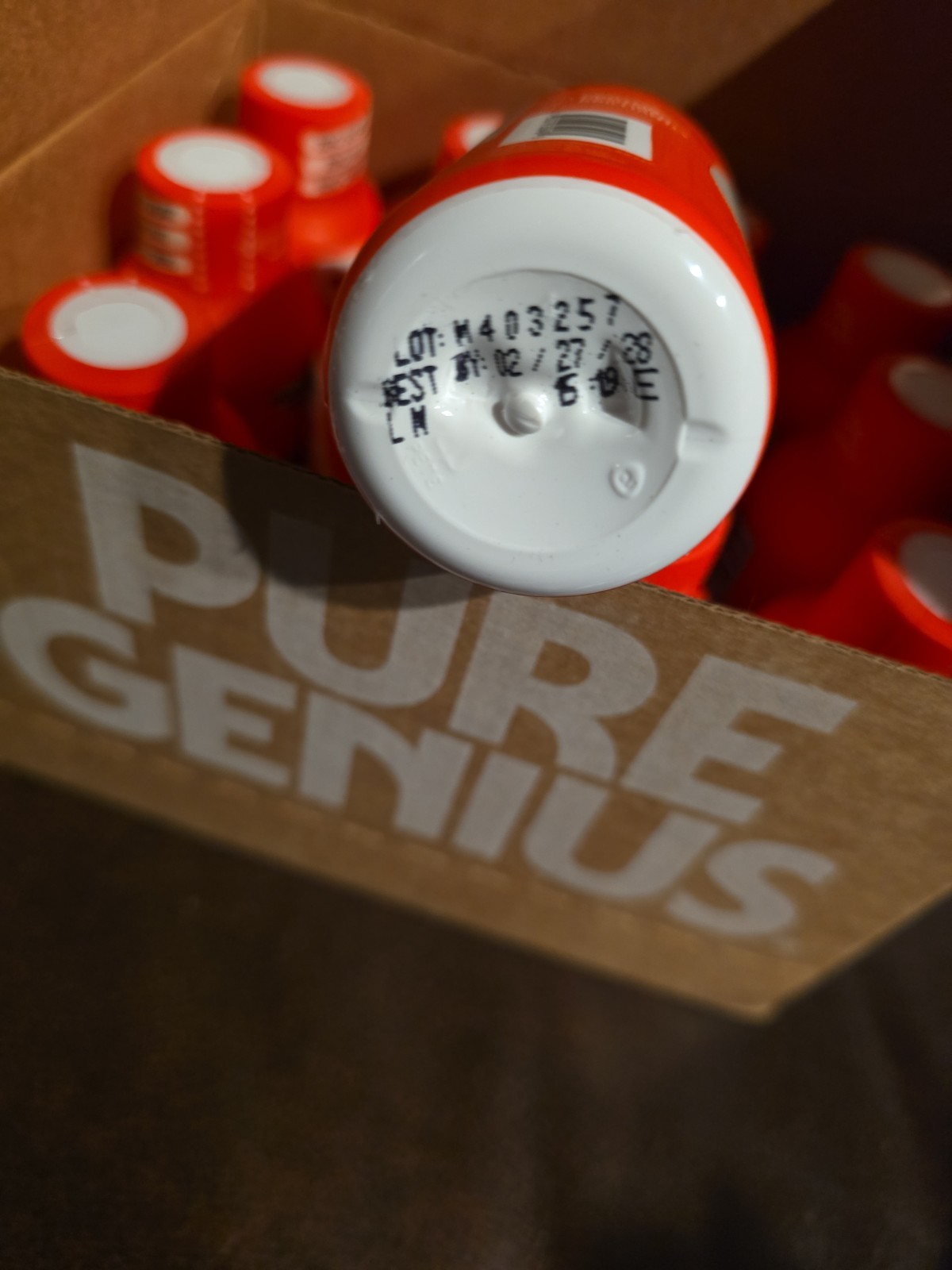 12 PACK Pure Genius Strawberry Guava Protein Shots 23g KETO Gluten & Sugar Free