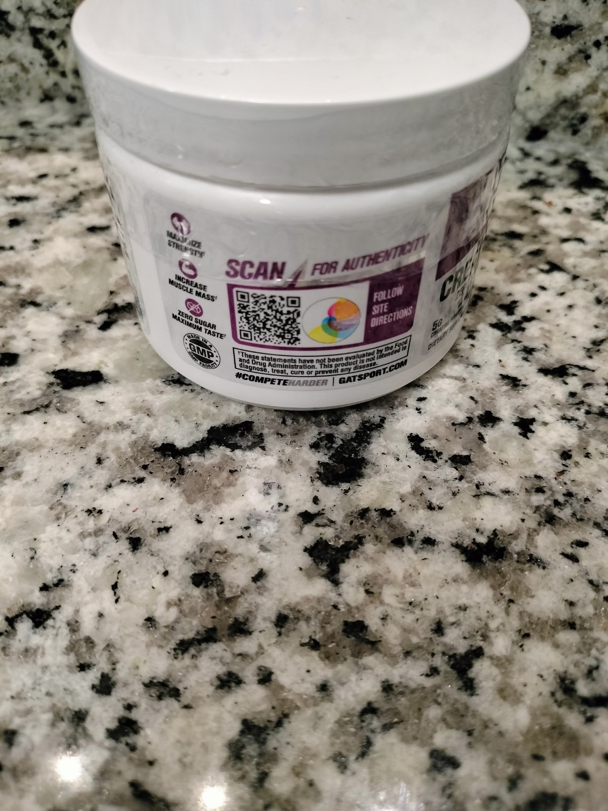 Gat Sport Creatine Chews, 10 Servings, Grape Cotton Candy Flavor