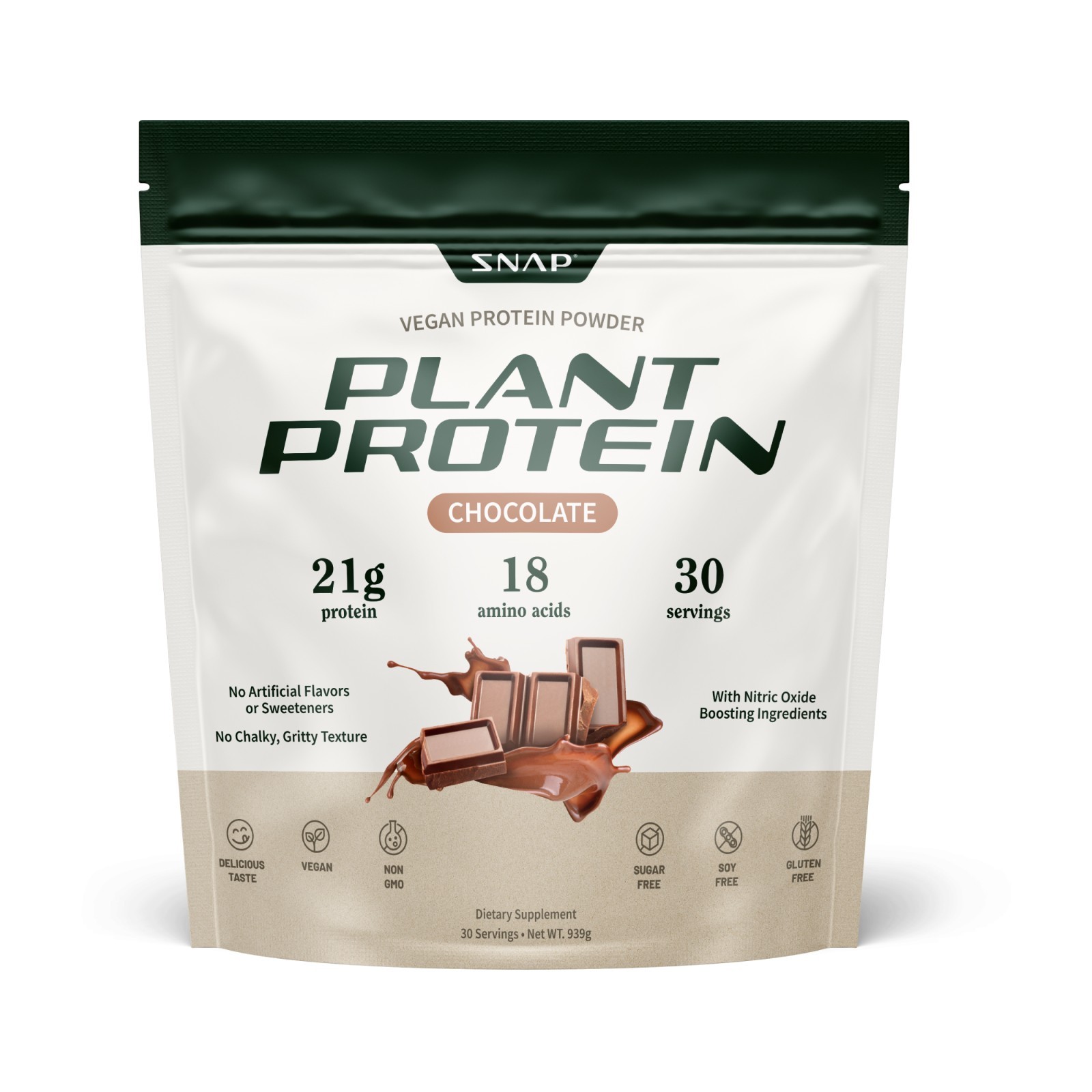 Vegan Organic Plant Protein Powder – SNAP Muscle Growth, Performance, & Recovery