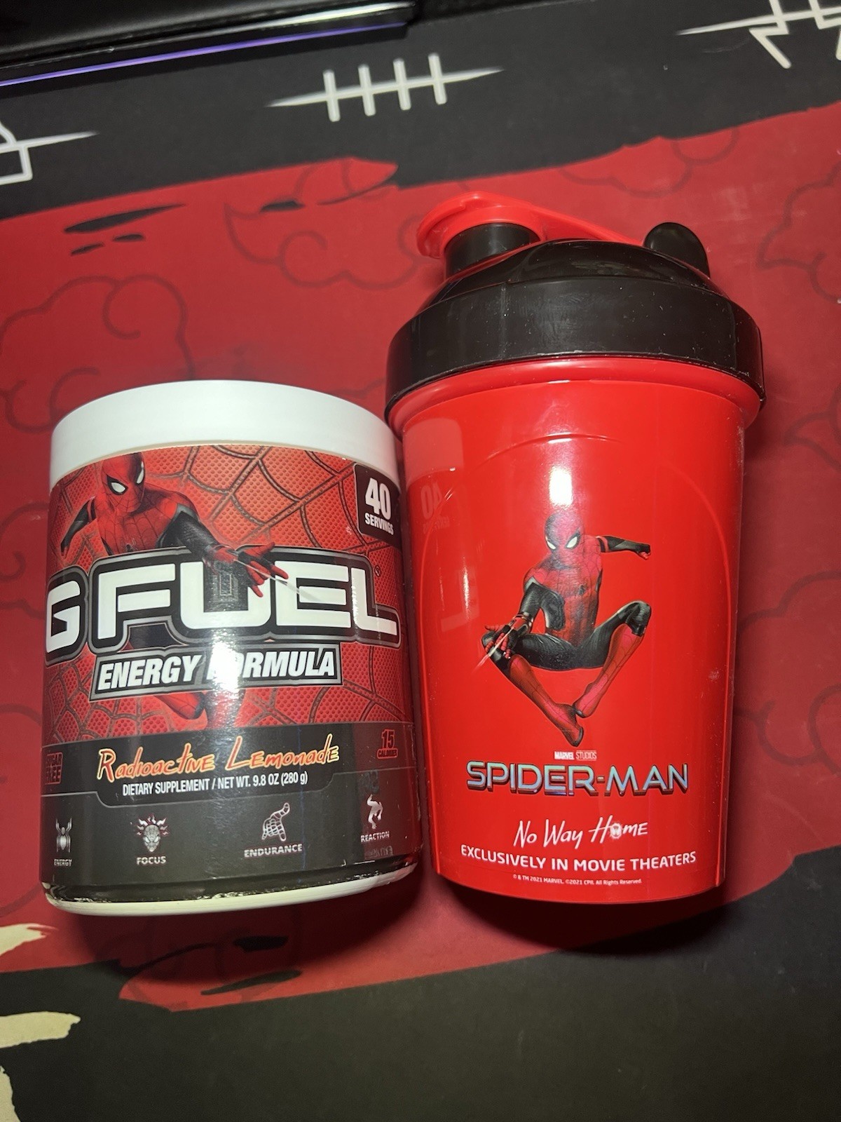 Gfuel Spiderman No Way Home collectors box (shaker, EMPTY TUB)