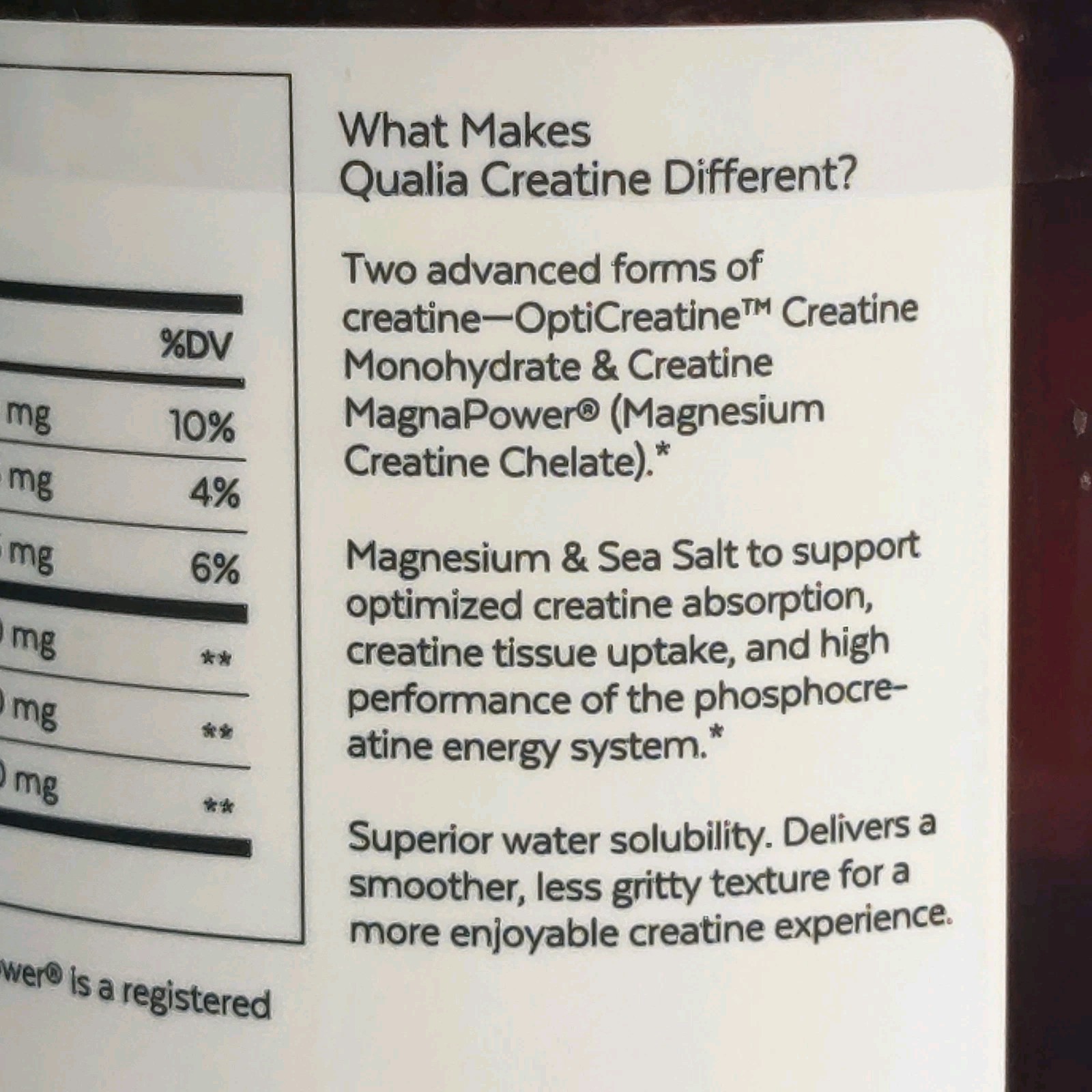 Qualia Creatine + Advanced Creatine Complex – 5.6 oz Magnesium 9/2027 NEW SEALED