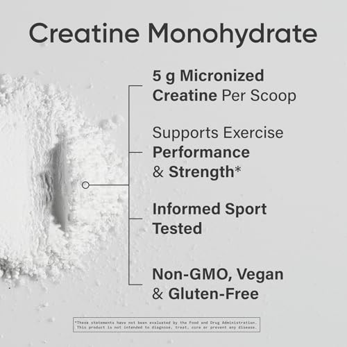 Creatine Monohydrate 5g Micronized Powder 17.64oz Lean Muscle