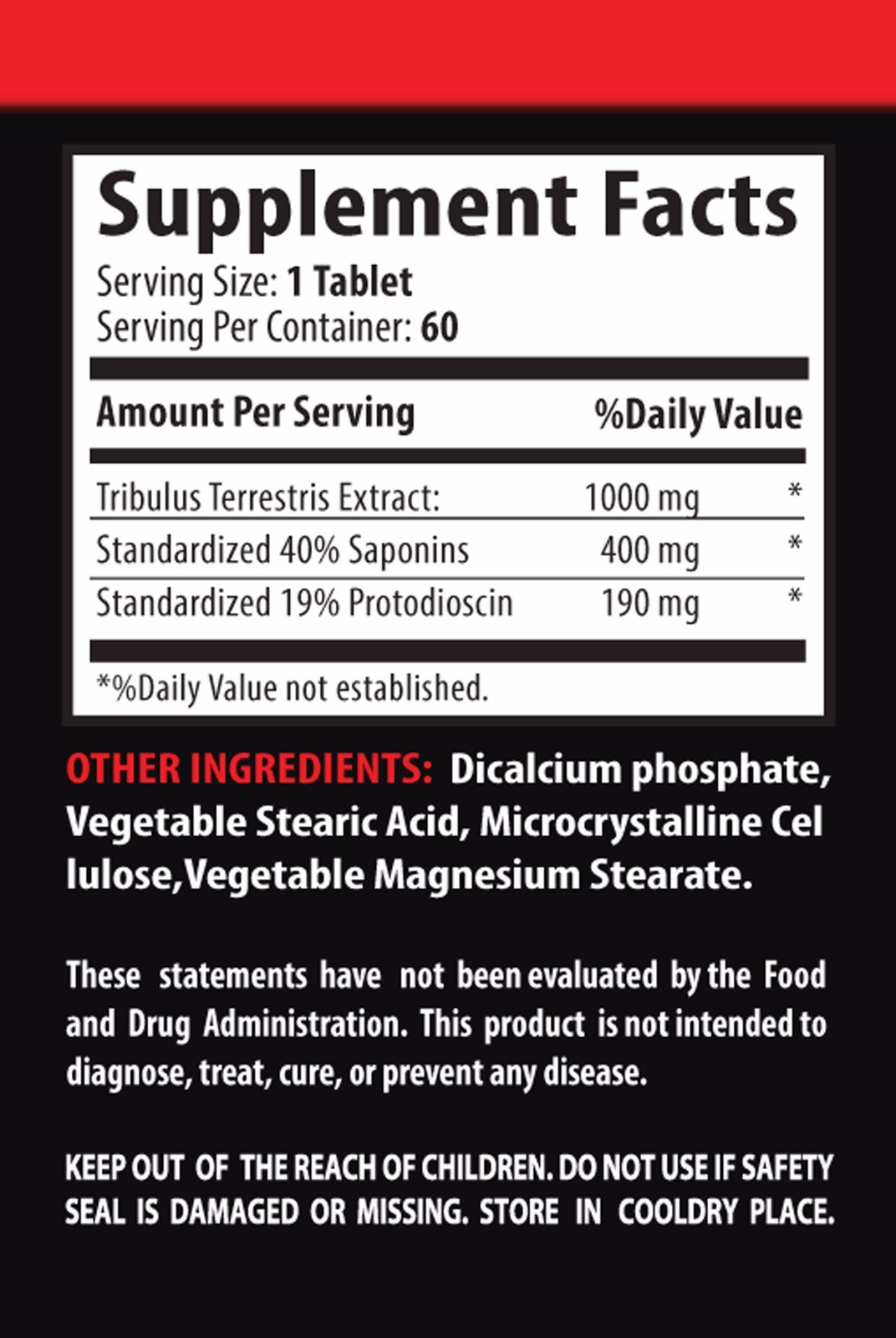 Male Testosterone-TRIBULUS TERRESTRIS EXTRACT – Works As a Great Pre-workout -2B