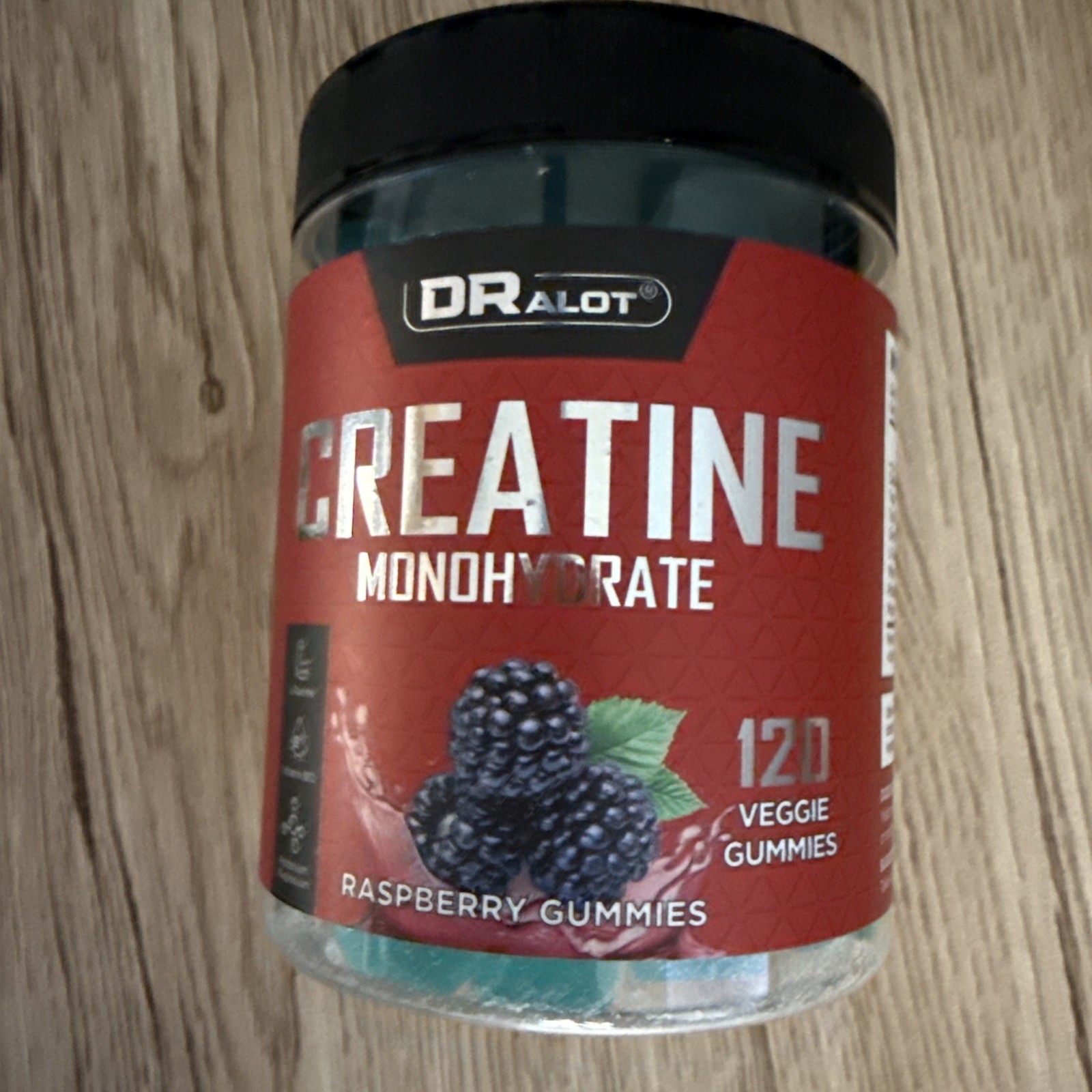 Creatine Monohydrate Raspberry Flavor 120 Gummies 4 per serv EXP 6/27 NEW