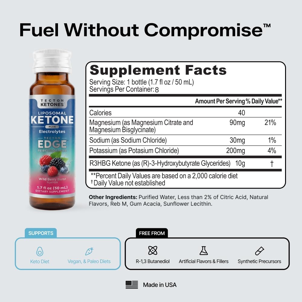 Tecton Ketones Electrolytes Performance Berry 8ct