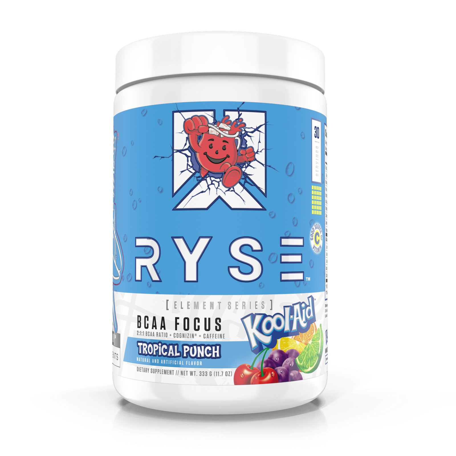 RYSE Supplements Element Series, BCAA Focus Intra Post Workout Powder, KOOL-AID