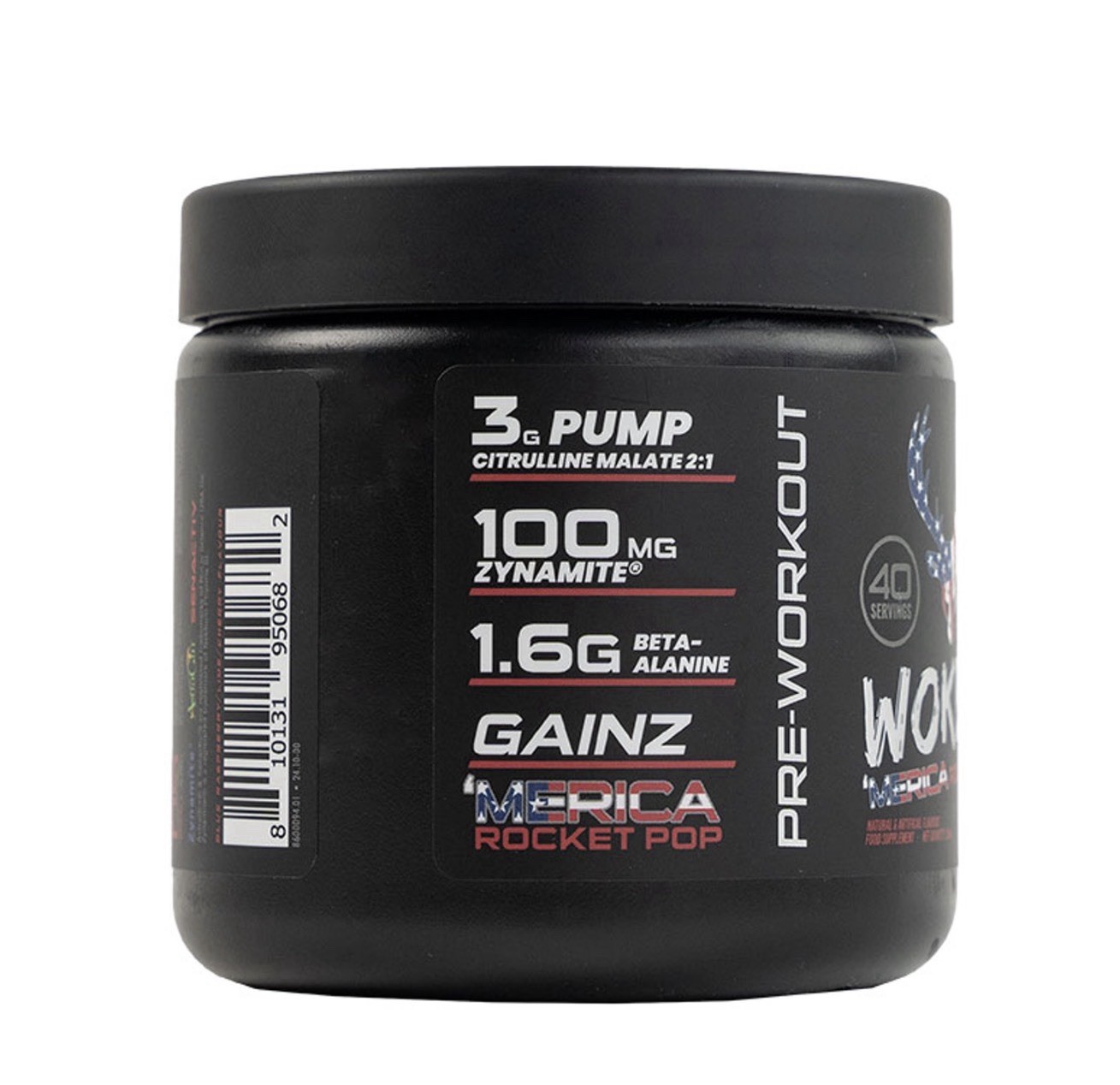 BUCKED UP WOKE AF ROCKET POP HIGH STIMULANT PRE-WORKOUT Energy 40 Servings