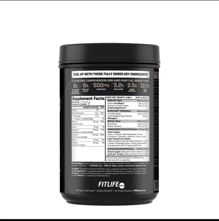 PUMP FUEL ULTRA INSANITY GLYCO LOAD – Artic Blue Blast