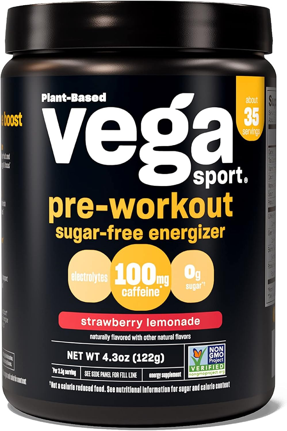 Sugar-Free Pre-Workout Energizer, Strawberry Lemonade, Keto, Gluten Free, 4.3 Oz