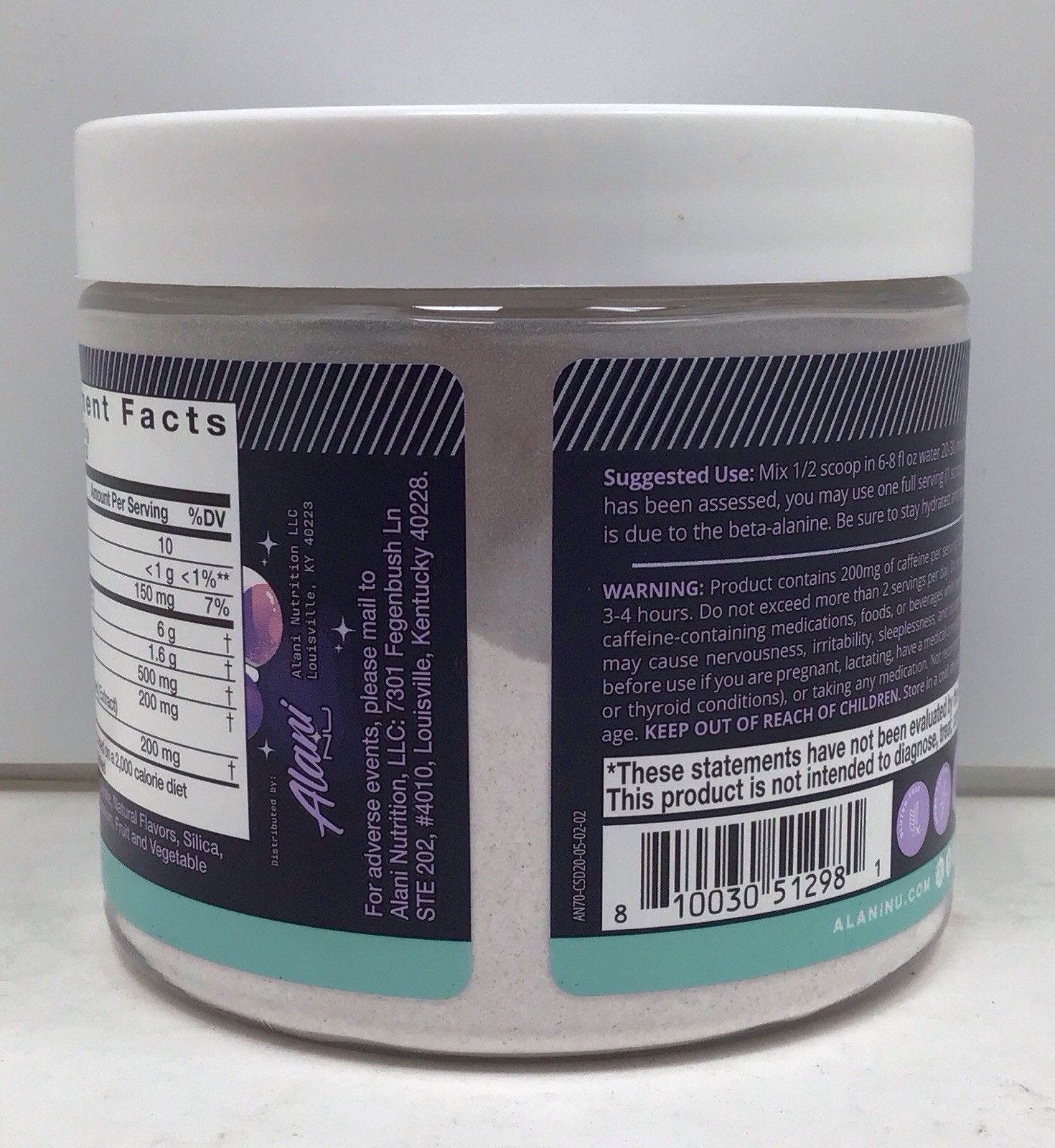 2X ALANI NU PRE-WORKOUT COSMIC STARDUST 20 SERVINGS EACH EXP 02/2027+ SEALED