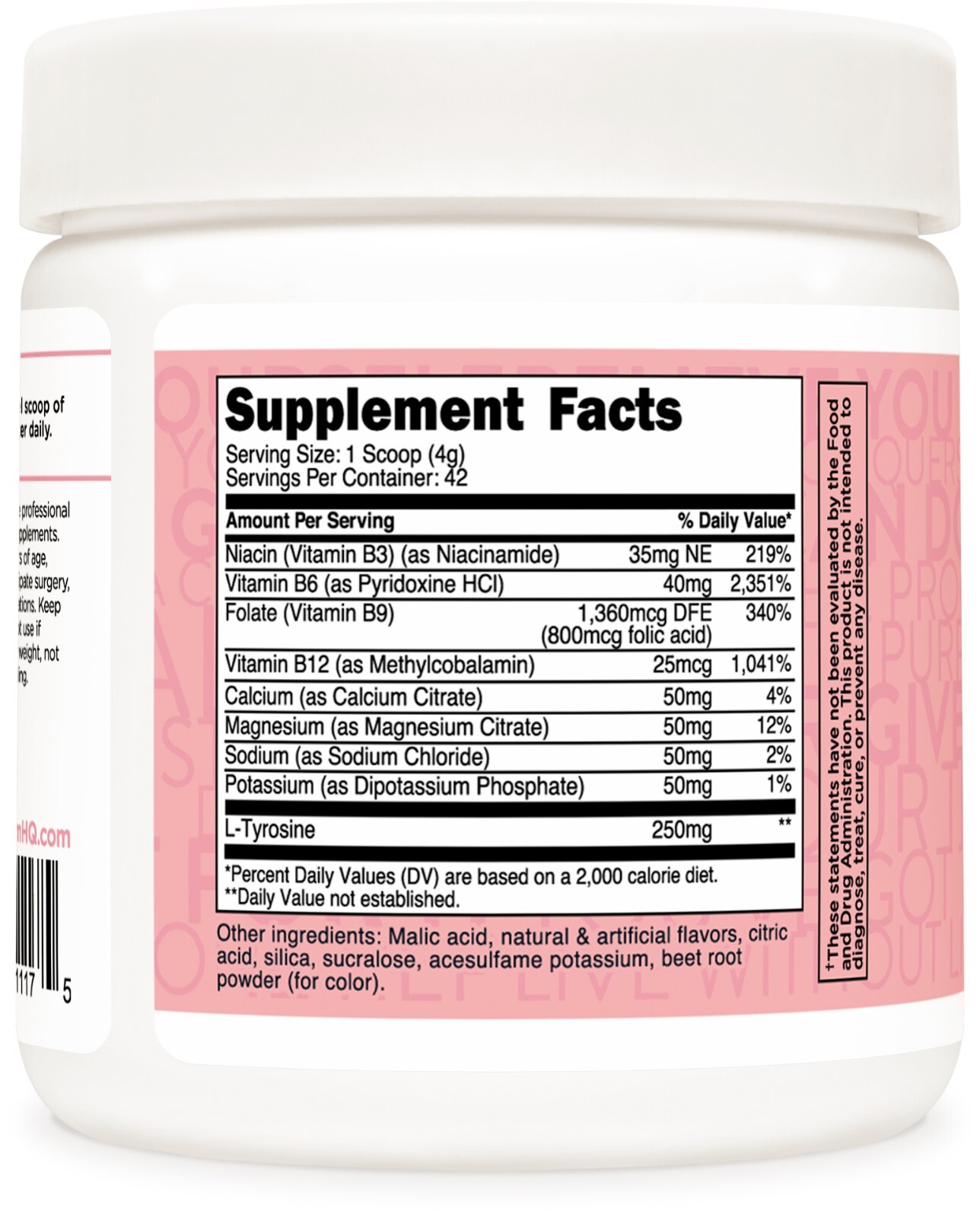 TransformHQ Hydration 42 Servings (Cotton Candy) – Electrolyte Drink Mix