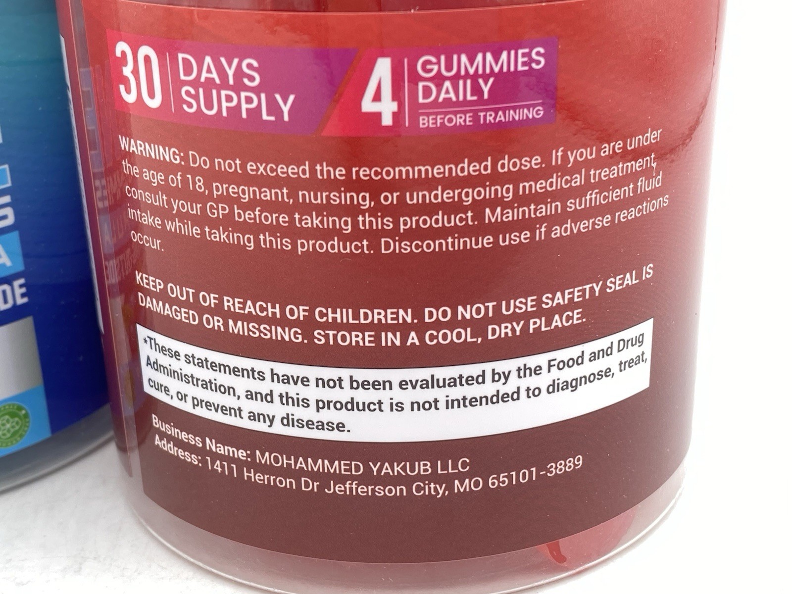 Cnthdi Creatine Monohydrate Gummies Blueberry & Cherry 6000mg 120 Ct. Each