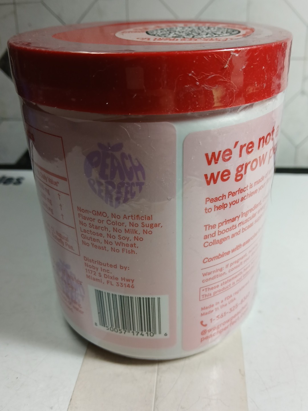 Peach Perfect Creatine Monohydrate Powder Glute Builder Strawberry Açaí Exp 6/27