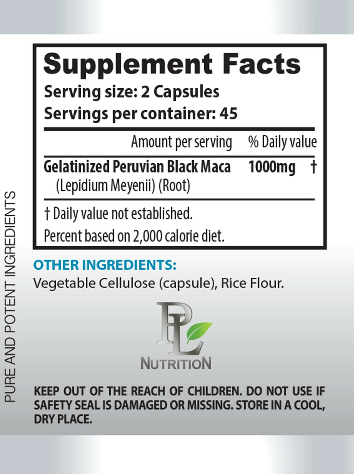 neuro boost brain – BLACK MACA – energy boost capsules for elderly 2 BOTTLE