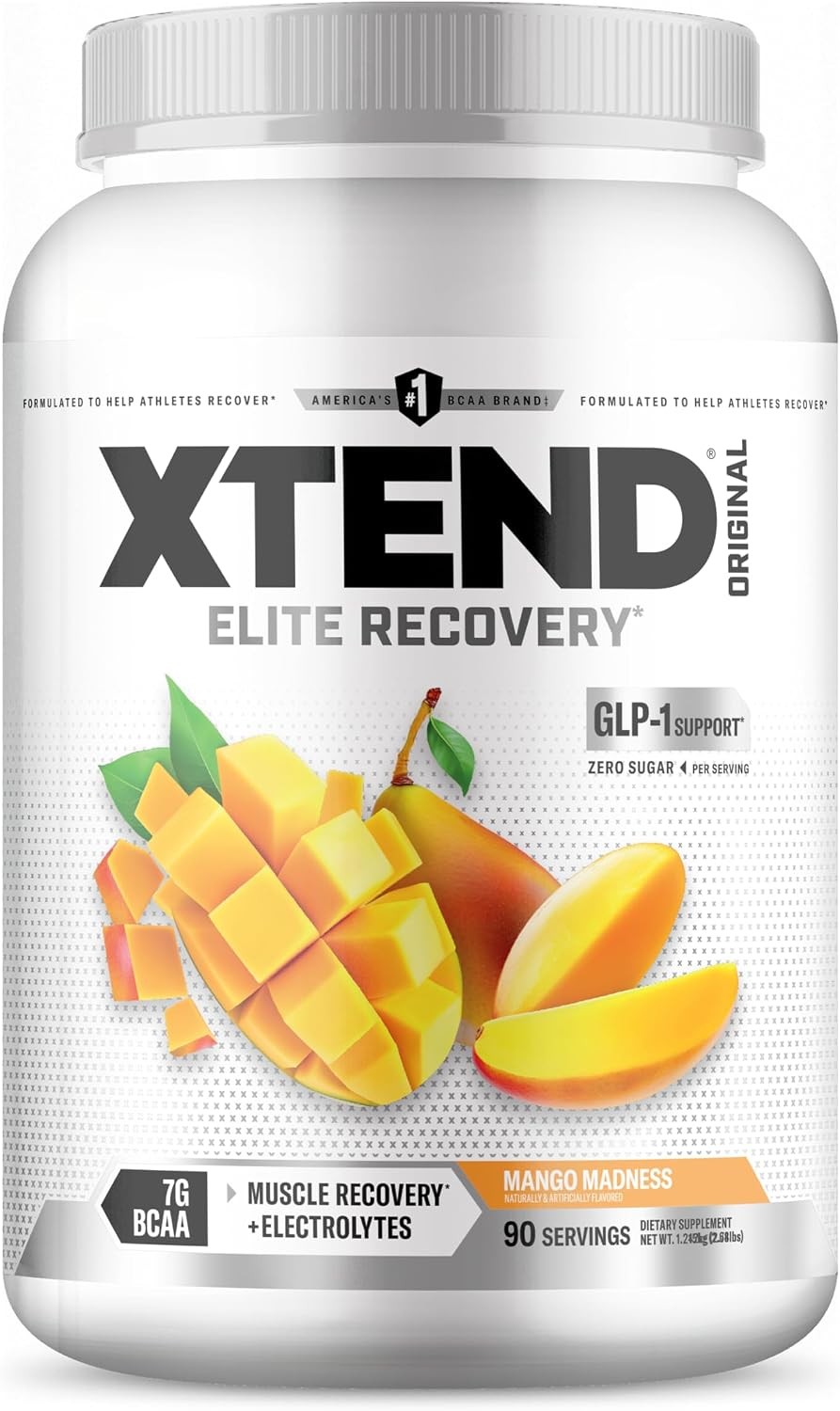 Xtend Original BCAA Powder 7G BCAA and 2.5G L-Glutamine, Sugar Free Post Workout