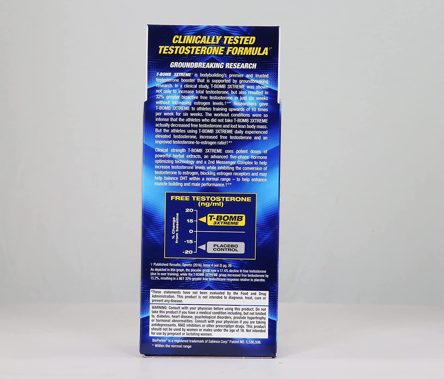 MHP T-BOMB 3XTREME 336 ct Capsules Extreme Testosterone Booster
