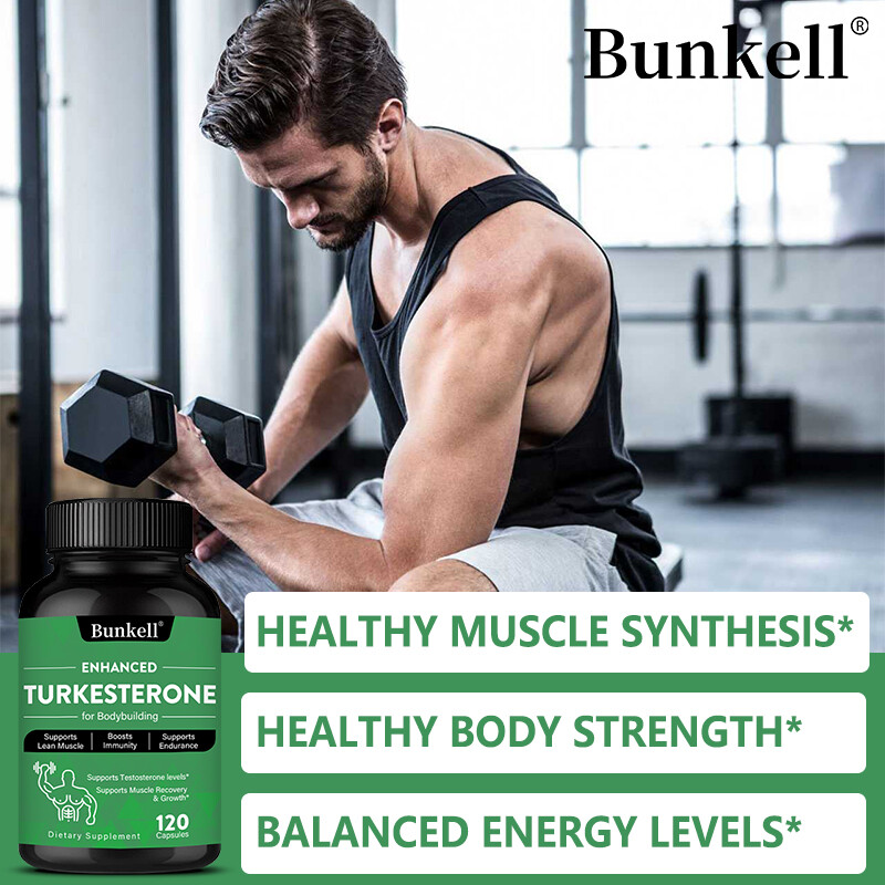 Turkesterone 1000mg High Strength Supports Muscle, Testosteron, 30/60/120 Caps