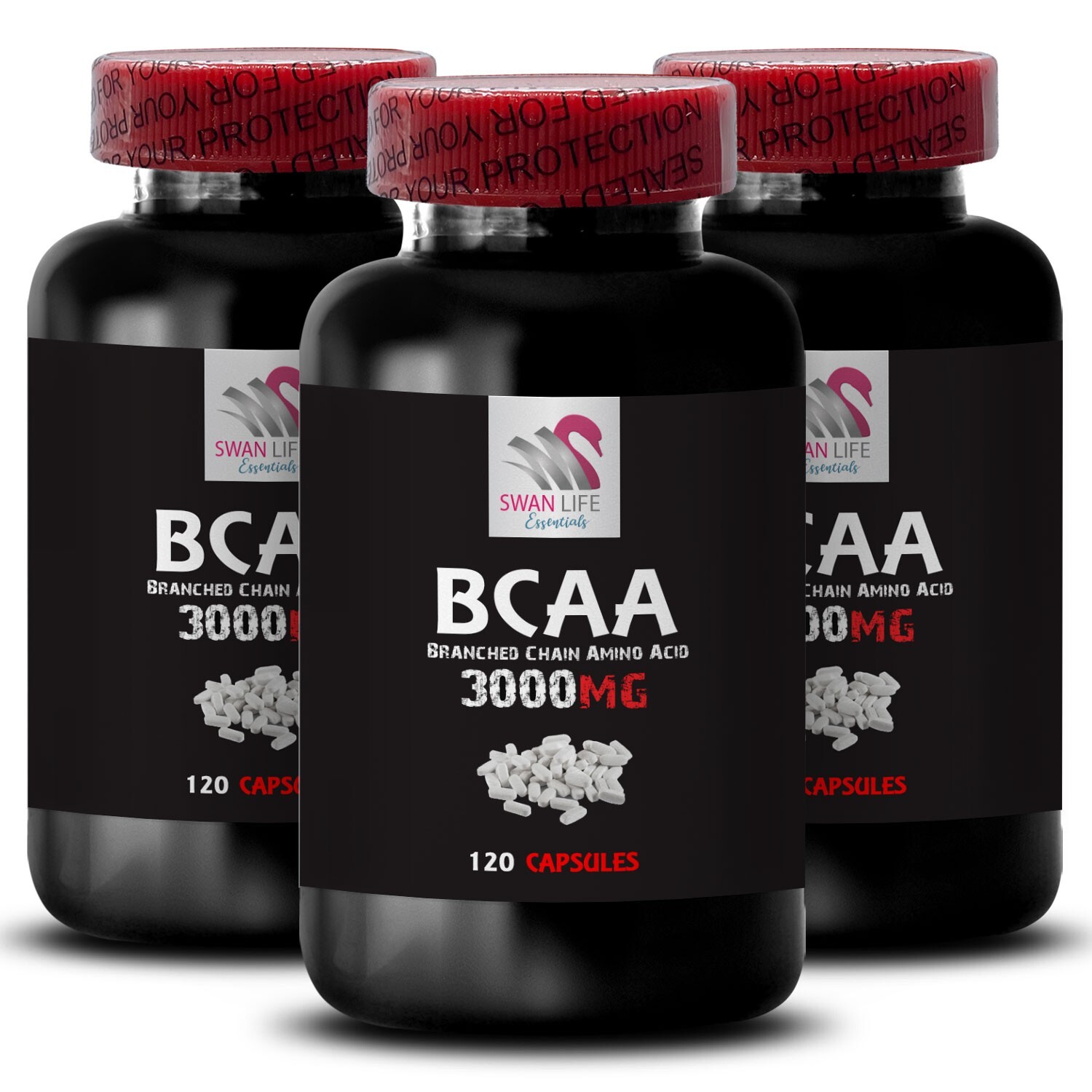 Athletic performance – BCAA 3000 – Muscle fuel 3 Bottle 360 Tablets