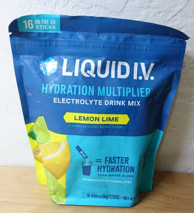 Liquid I.V. Hydration Multiplier Electrolyte Drink Mix Lemon Lime 16 Sticks NEW