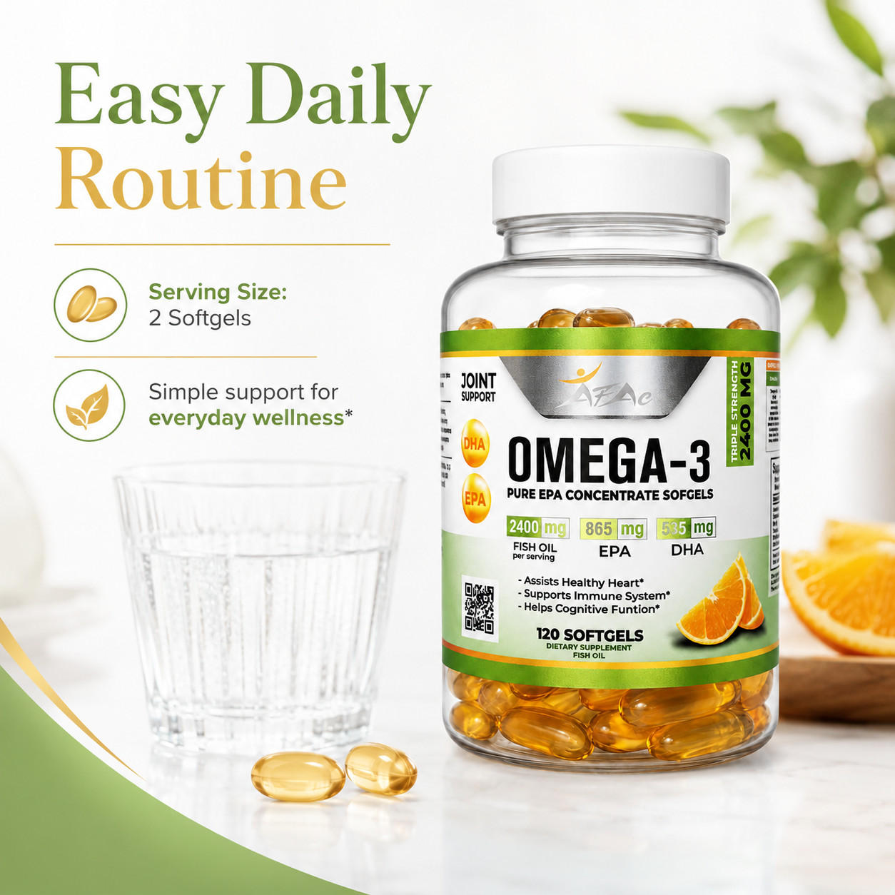 OMEGA 3 FISH OIL 1.000 MG ALFA 100 CAPSULES Omega3