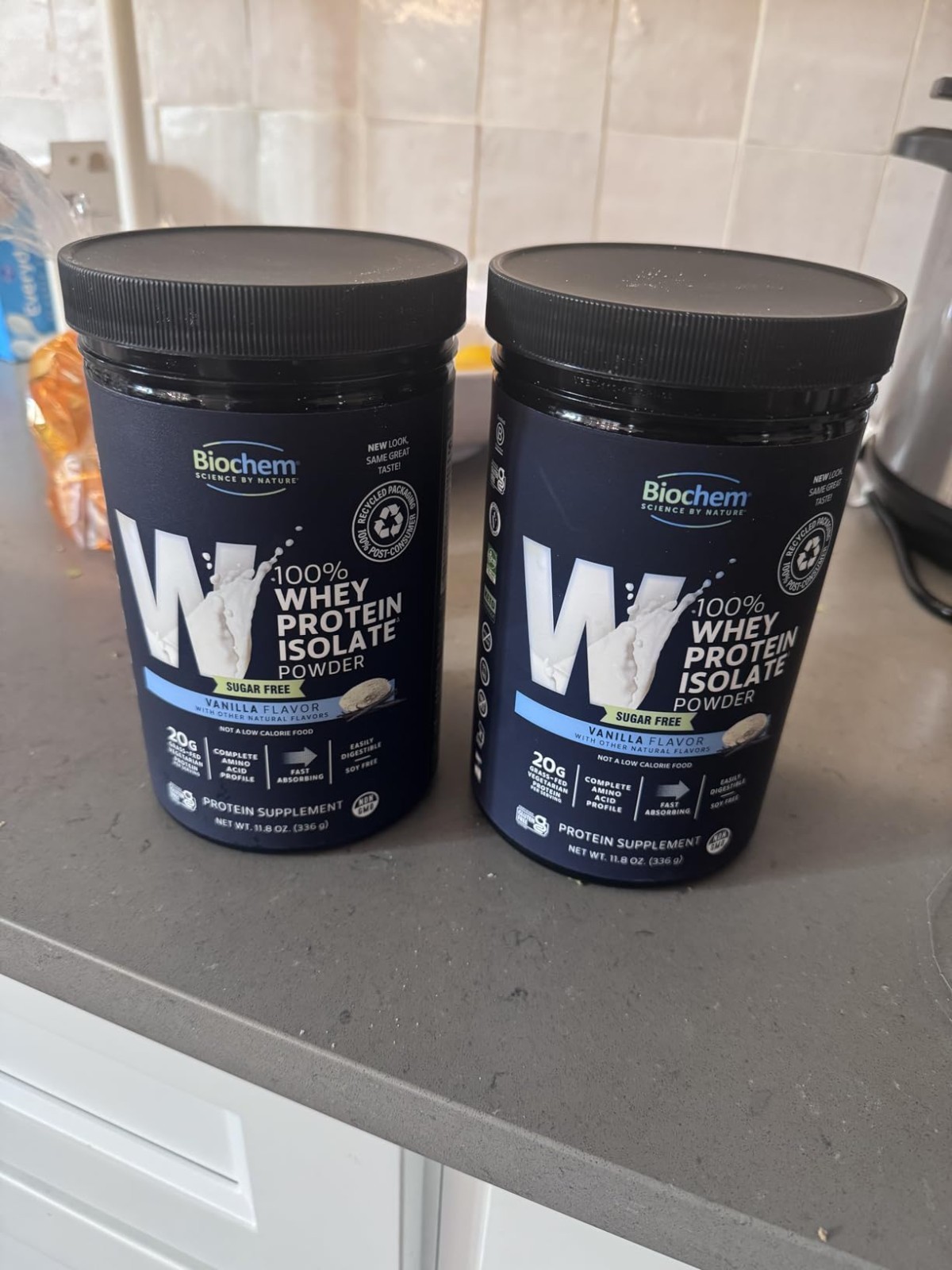 Delicious Sugar-Free Vanilla Whey Protein – 20g, Certified Vegetarian 11.8oz