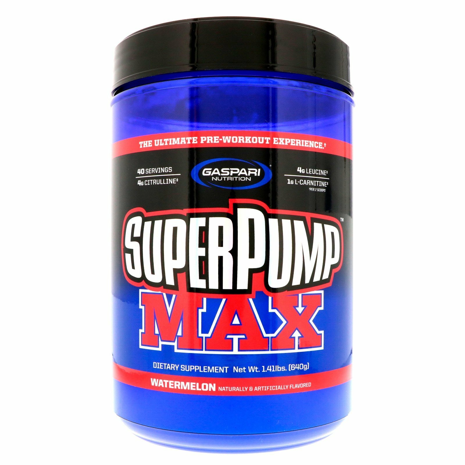 NEW Gaspari Nutrition, SuperPump Max, Watermelon, 1.41 lbs (640 g)