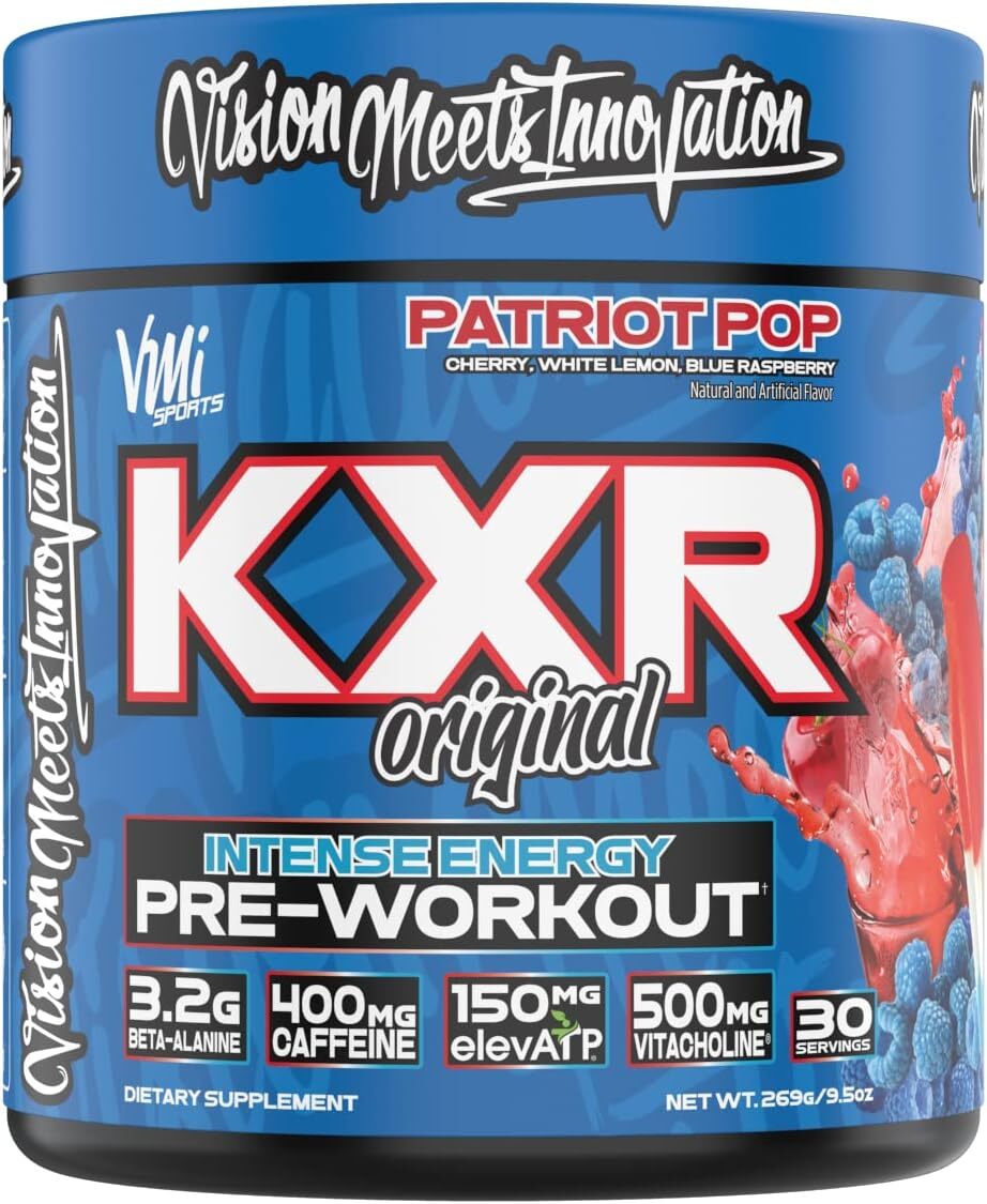 VMI Sports® KXR Best Pre-Workout Supplement – Patriot Pop