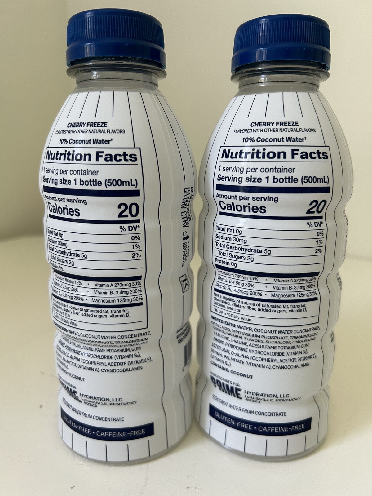 Set Of 2 NEW AARON JUDGE PRIME Hydration Drinks RARE Yankees Lmt Ed White