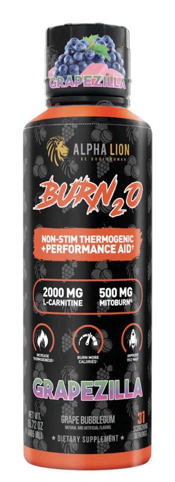 Alpha Lion Burn 2O GRAPEZILLA 🔥 SHIPS FREE