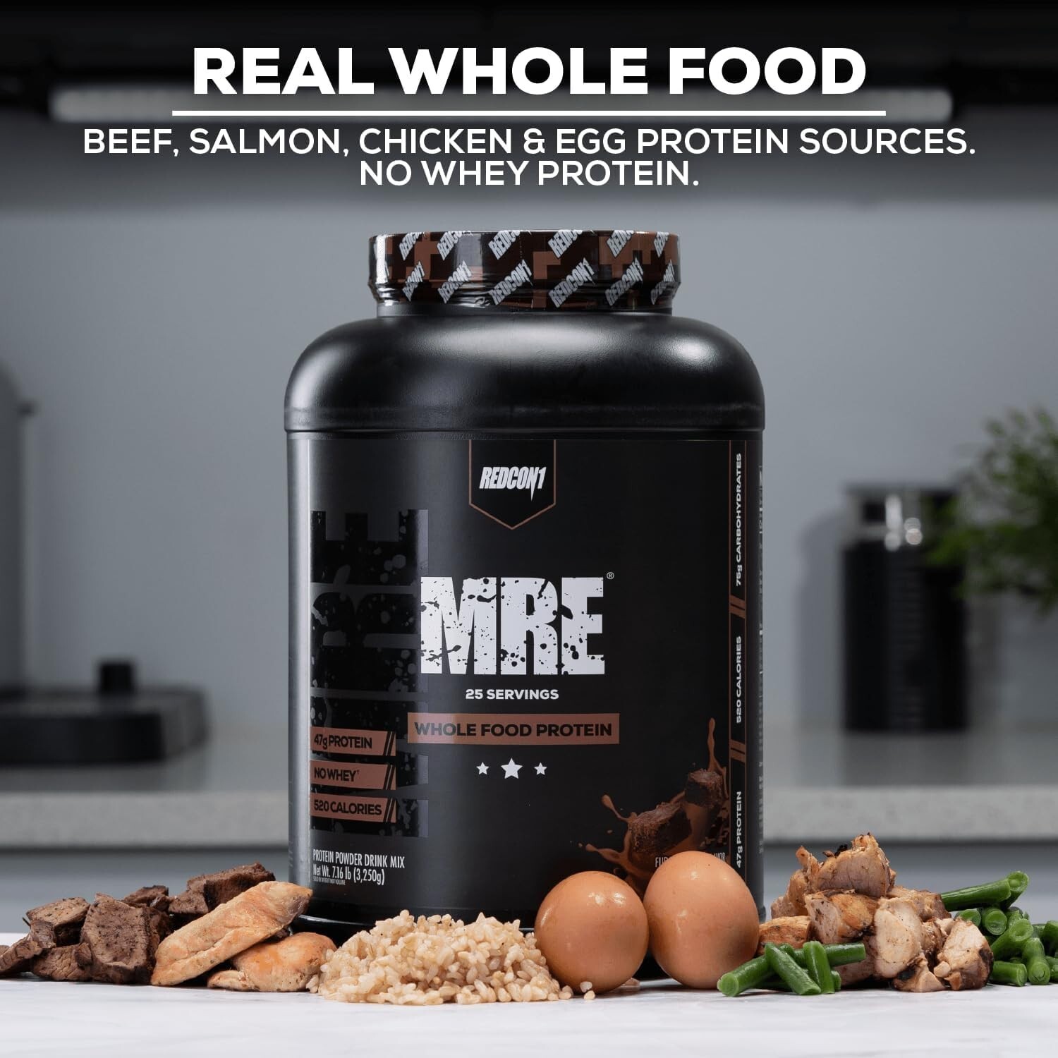 Redcon1 MRE Whole Food Protein WHEY-FREE Meal Replacement 7LB 25 Servings New