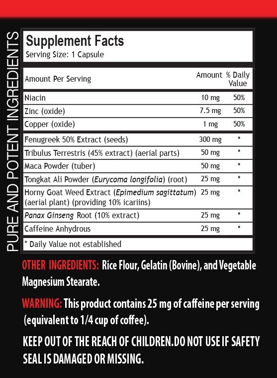 Stamina Energy for Workouts – BEST TESTOSTERONE BOOSTER – 1 Bottle 60 Capsules