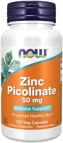 NOW Foods Supplements, Zinc Picolinate 50 mg, Supports Enzyme Functions*, Immune