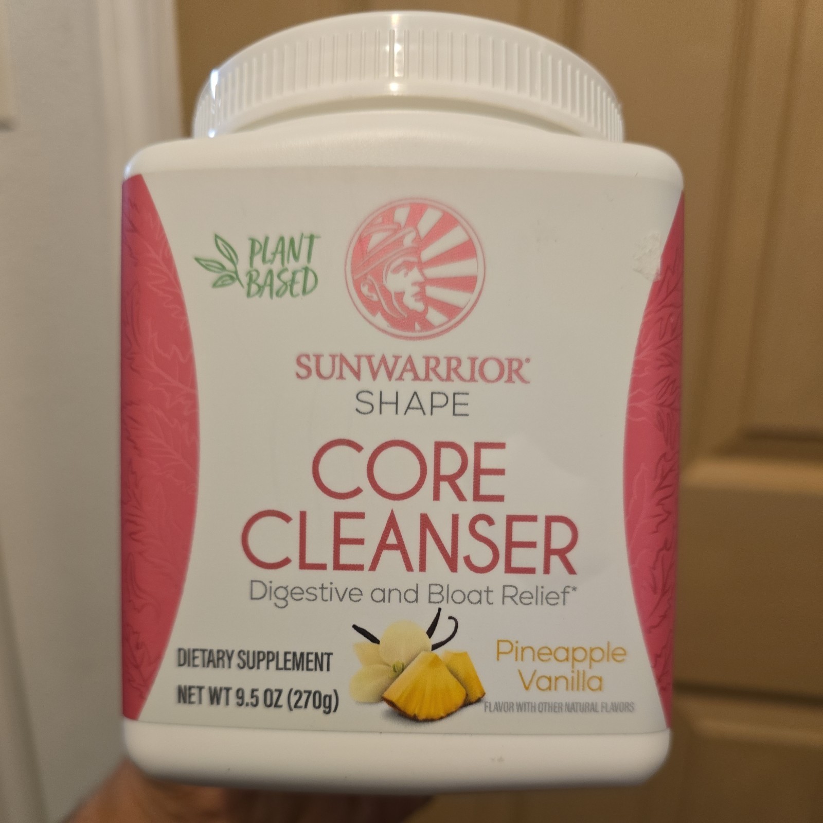 Sunwarrior Shape Core Cleanser Strawberry Cooler, 270 Grams