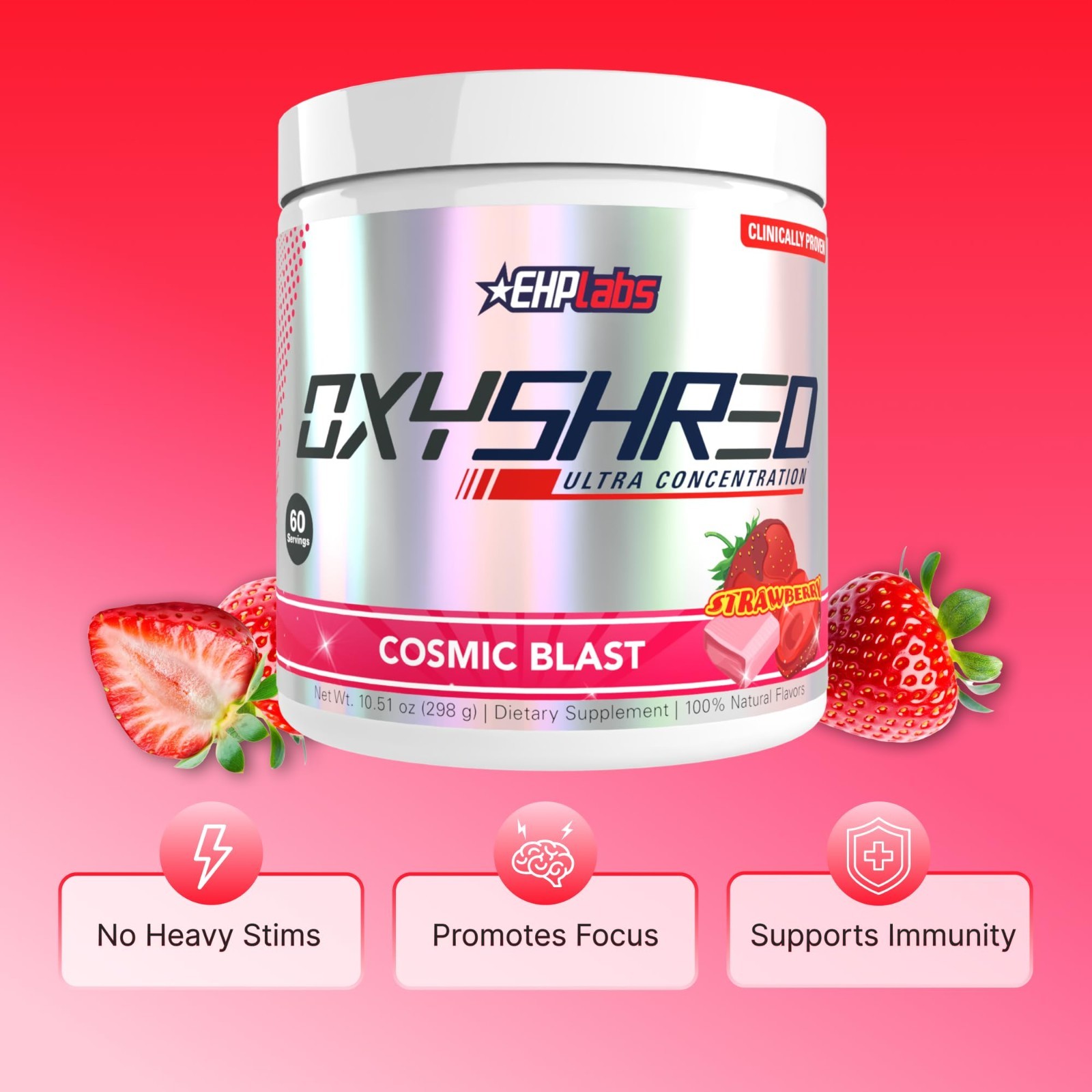 Pre Workout Powder with L-Glutamine & Acetyl L-Carnitine – Energy Boost Drink, 6