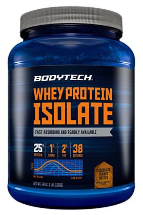 Chocolate Peanut Butter Whey Protein Isolate Powder – 3 lbs./38 Servings