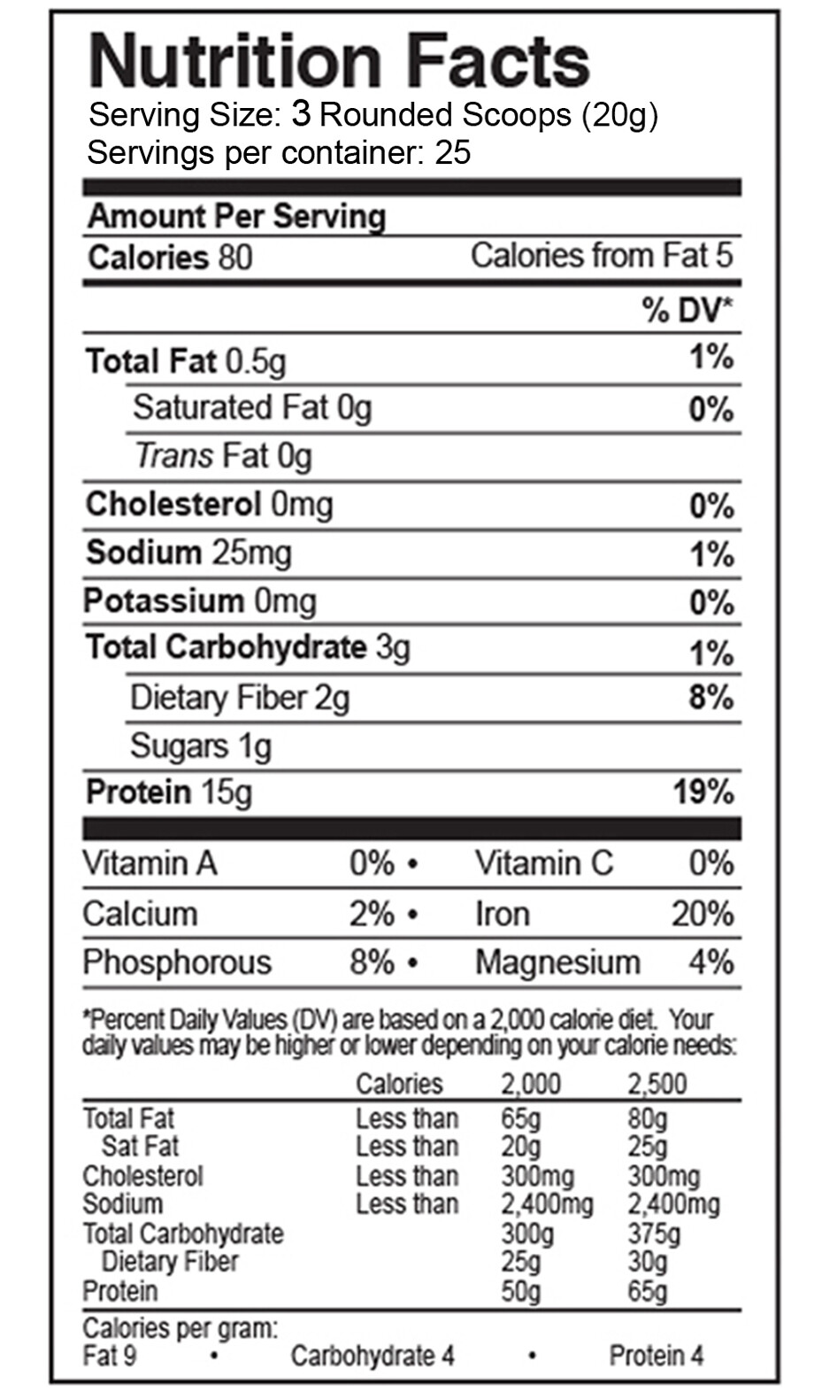 FDC NUTRITION Organic Rice Protein Powder 2.2 LBS (Unflavored)