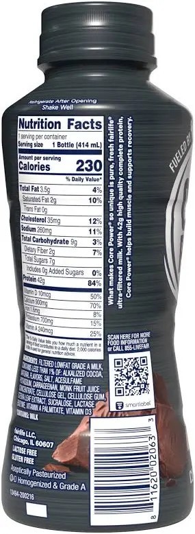 Core Power Elite High Protein Shake with 42g Protein Chocolate (4 Pack)