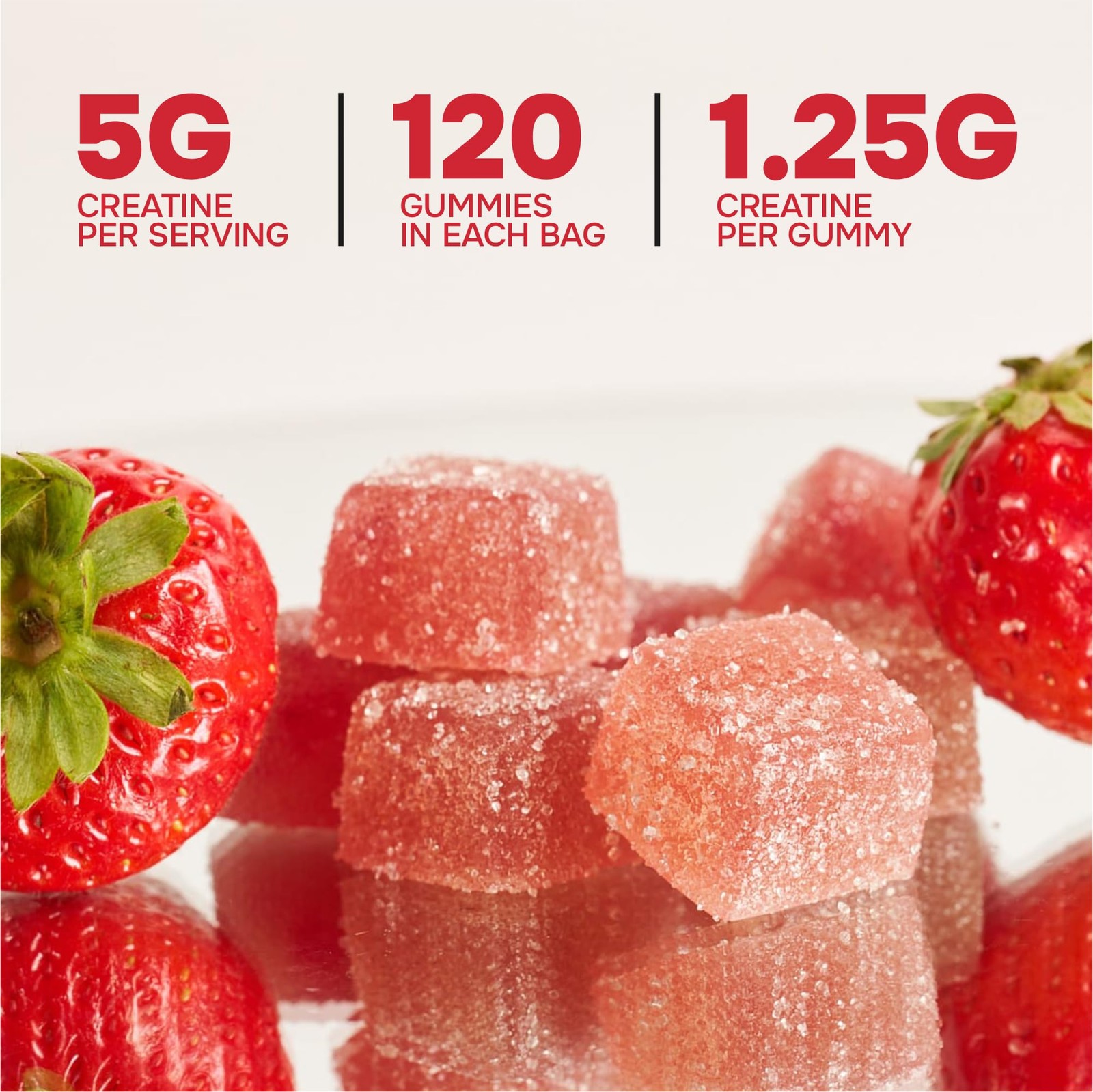 SquatGummi 3rd Party Tested Creatine Gummies 5g per Serving, Creatine Monohyd…
