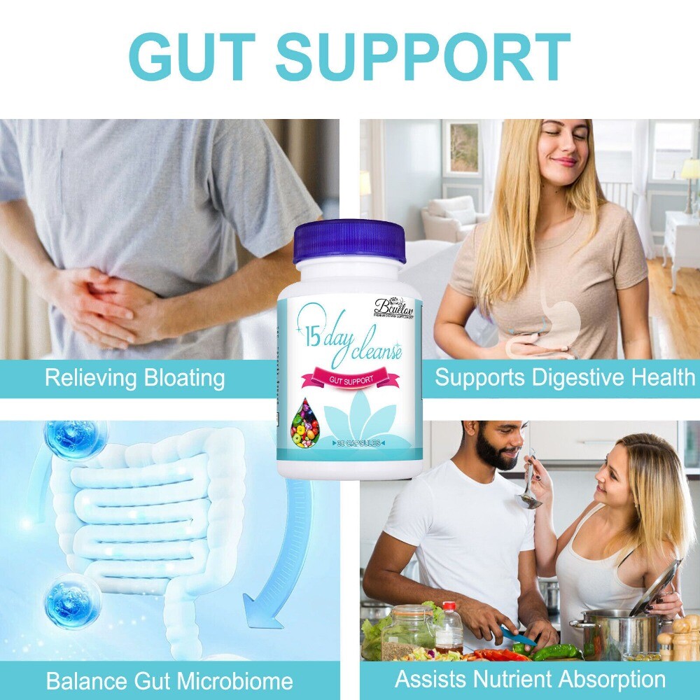 Advanced Slimming 15 Day Cleanse Colon Gut and Colon Support 30 Capsules New