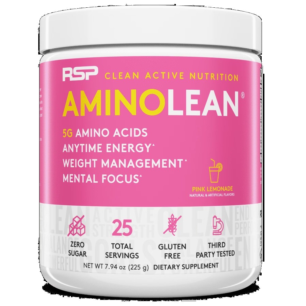 RSP Nutrition AminoLean Pre Workout Powder with BCAAs, Amino Acid Energy