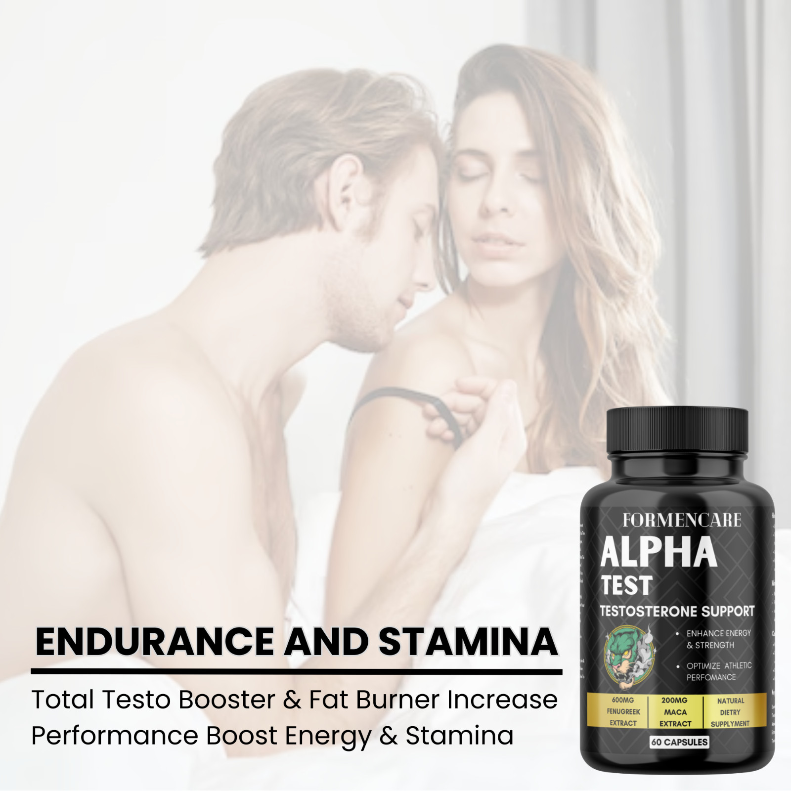 Men Rock Hard Timing Strength For Bed Bull Powers 60 Caps