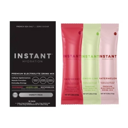 Instant Hydration Variety Pack Electrolyte Drink Mix Sports Drink – 10ct/75.5gms