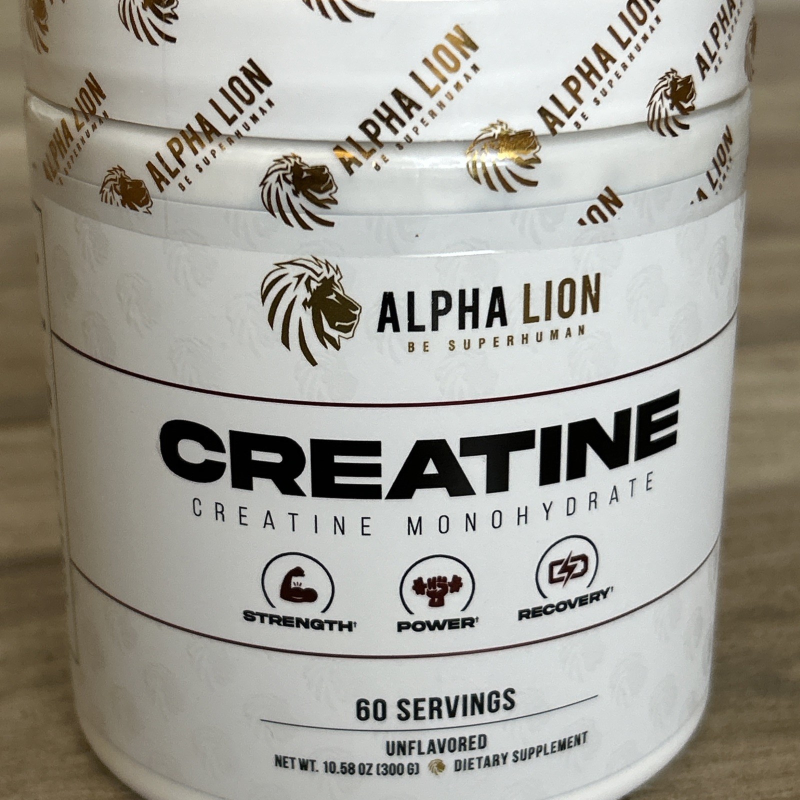 ALPHA LION Creatine Monohydrate Powder 5G Scoop 60 Servings Unflavored SEALED
