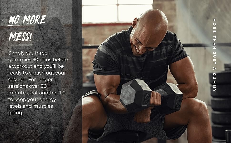 Preworkout Gummies and Creatine Gummies Twin Pack, Caffeine, Taurine + More