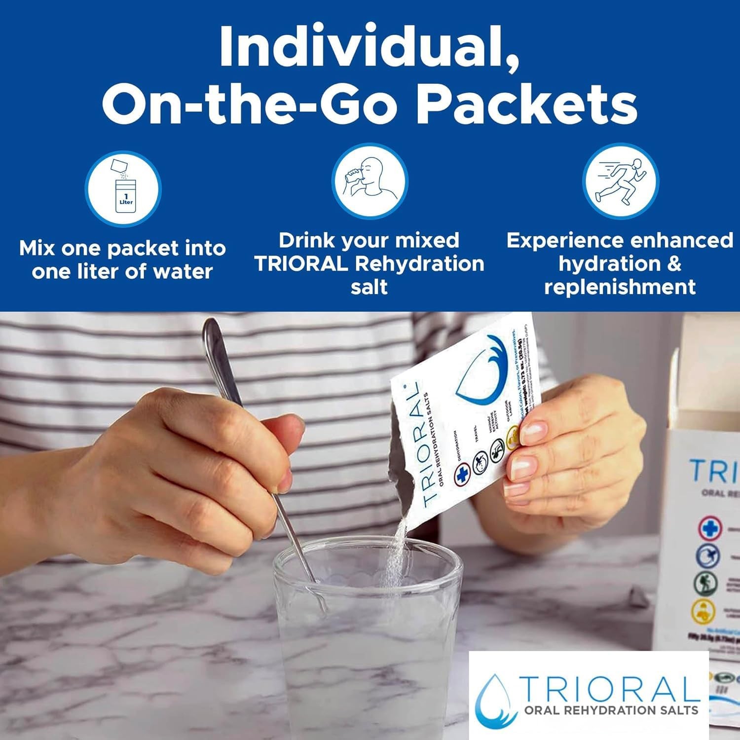 TRIORAL Electrolyte Powder Oral Rehydration Salts – Supports Hydration